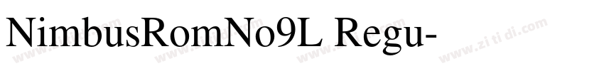 NimbusRomNo9L Regu字体转换